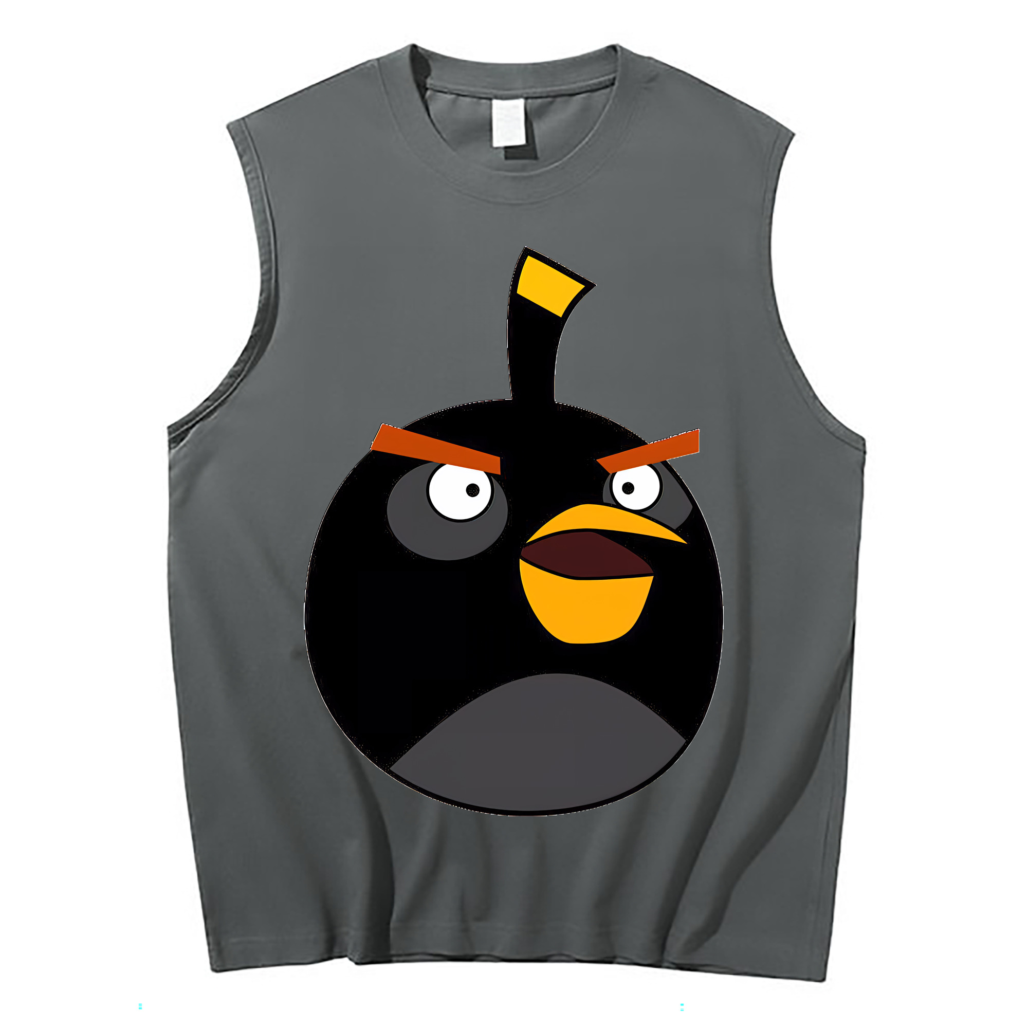 （画像用） Angry Birds アングリーバード コットン100％タンクトップ（フロントプリント）